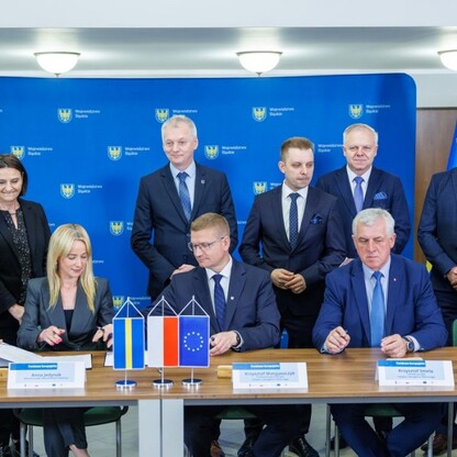 Podpisanie porozumienia dot. realizacji Zintegrowanych Inwestycji Terytorialnych. fot. Andrzej Grygiel / UMWS