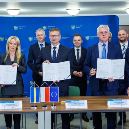 Podpisanie porozumienia dot. realizacji Zintegrowanych Inwestycji Terytorialnych. fot. Andrzej Grygiel / UMWS