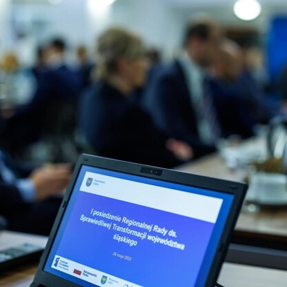 Rada ds. Sprawiedliwej Transformacji Województwa Śląskiego. fot. Andrzej Grygiel / UMWS