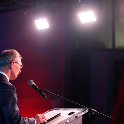 Konferencji „Nie ma przyszłości bez samorządności. Perspektywy, wyzwania i rola samorządu terytorialnego”. fot. Andrzej Grygiel / UMWS