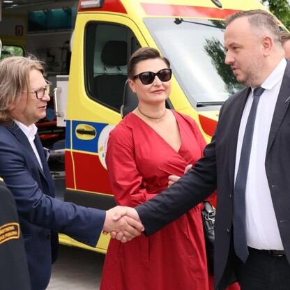 Nowa stacja Wojewódzkiego Pogotowia Ratunkowego w Mysłowicach. fot. Andrzej Grygiel / UMWS