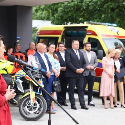 Nowa stacja Wojewódzkiego Pogotowia Ratunkowego w Mysłowicach. fot. Andrzej Grygiel / UMWS