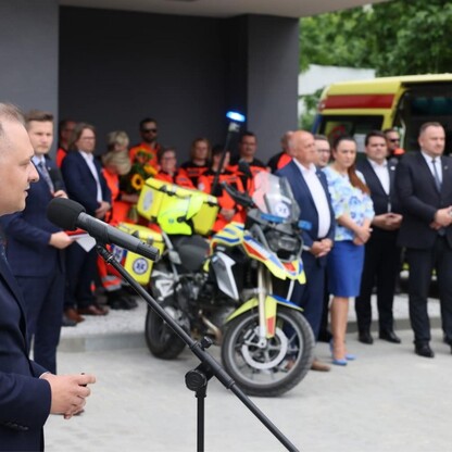 Nowa stacja Wojewódzkiego Pogotowia Ratunkowego w Mysłowicach. fot. Andrzej Grygiel / UMWS