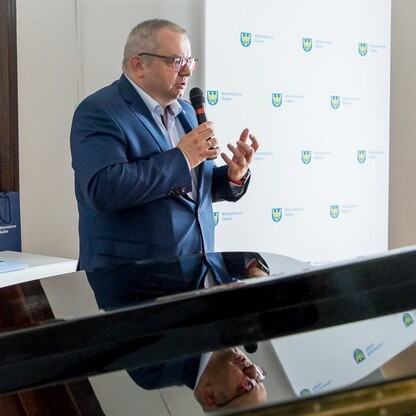 Wręczenie czeków Marszałkowskiego Konkursu „Inicjatywa Sołecka”. fot. Tomasz Żak / UMWS