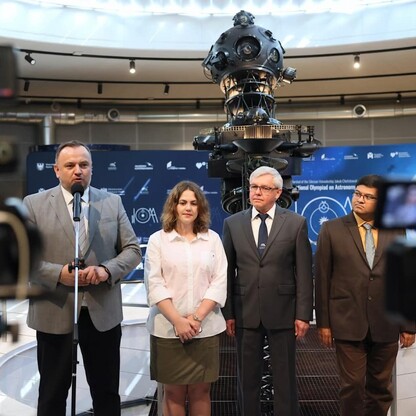 Briefing nt. 16. Międzynarodowej Olimpiady z Astronomii i Astrofizyki. fot. Andrzej Grygiel / UMWS