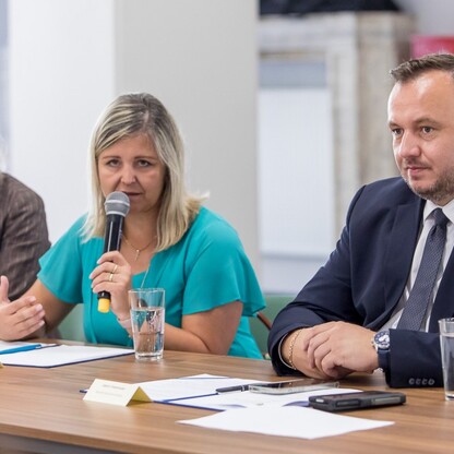 Wizyta delegacji z Samorządowego Kraju Żylińskiego. fot. Tomasz Żak / UMWS