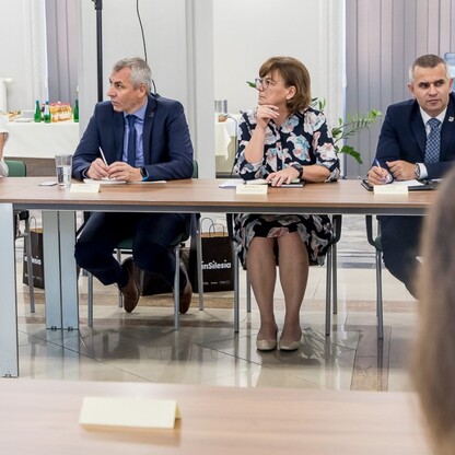 Wizyta delegacji z Samorządowego Kraju Żylińskiego. fot. Tomasz Żak / UMWS