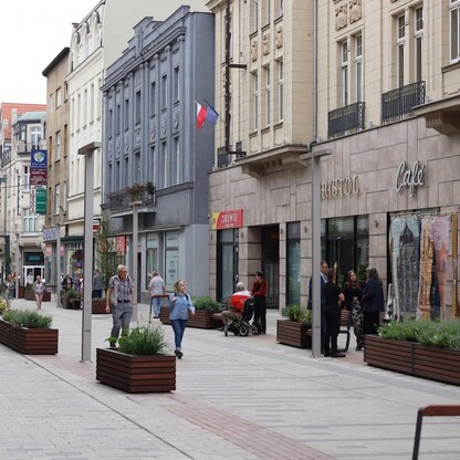 Otwarcie ul. Dworcowej w Bytomiu  po modernizacji. fot. Andrzej Grygiel / UMWS