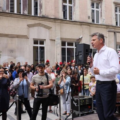 Otwarcie ul. Dworcowej w Bytomiu  po modernizacji. fot. Andrzej Grygiel / UMWS