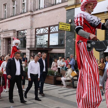 Otwarcie ul. Dworcowej w Bytomiu  po modernizacji. fot. Andrzej Grygiel / UMWS