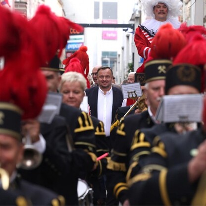 Otwarcie ul. Dworcowej w Bytomiu  po modernizacji. fot. Andrzej Grygiel / UMWS