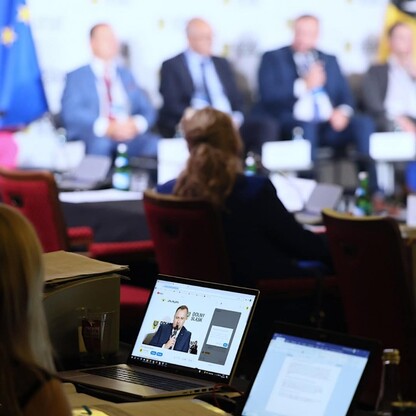 Debata w ramach Konwentu Marszałków Województw RP. fot. Andrzej Grygiel / UMWS