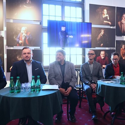 Konferencja prasowa w Teatrze Śląskim. fot. Andrzej Grygiel / UMWS