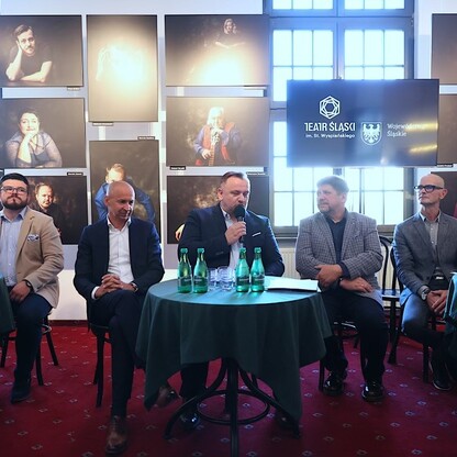 Konferencja prasowa w Teatrze Śląskim. fot. Andrzej Grygiel / UMWS