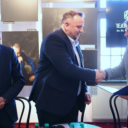 Konferencja prasowa w Teatrze Śląskim. fot. Andrzej Grygiel / UMWS
