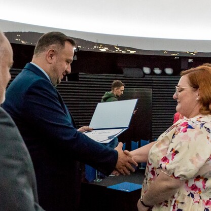 Wręczenie certyfikaty dla gmin w ramach projektu 