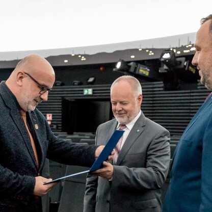 Wręczenie certyfikaty dla gmin w ramach projektu 