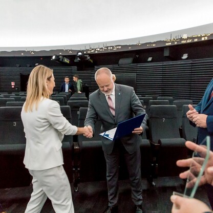 Wręczenie certyfikaty dla gmin w ramach projektu 