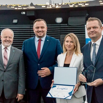 Wręczenie certyfikaty dla gmin w ramach projektu 
