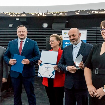 Wręczenie certyfikaty dla gmin w ramach projektu 