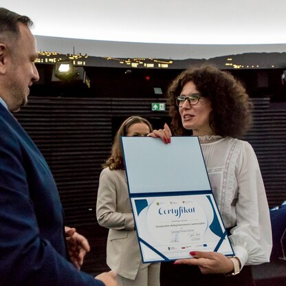 Wręczenie certyfikaty dla gmin w ramach projektu 