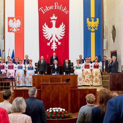 Uroczysta sesja Sejmiku Województwa Śląskiego. fot. Tomasz Żak / UMWS