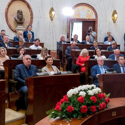 Uroczysta sesja Sejmiku Województwa Śląskiego. fot. Tomasz Żak / UMWS