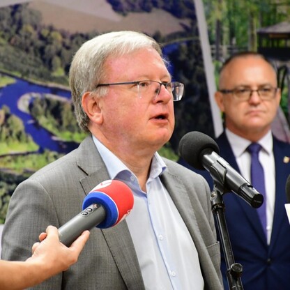Podpisanie umowy na obwodnicę Raciborza. fot. Patryk Pyrlik / UMWS
