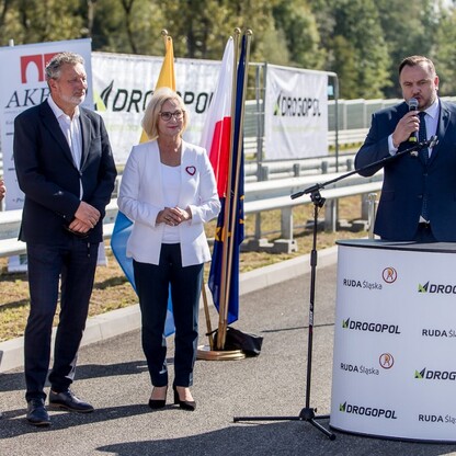 Budowa Trasy N-S w Rudzie Śląskiej. fot. Tomasz Żak / UMWS