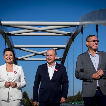 Wiadukt nad torami w ciągu DW792 w miejscowości Hucisko. fot. Tomasz Żak / UMWS
