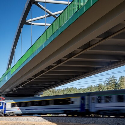 Wiadukt nad torami w ciągu DW792 w miejscowości Hucisko. fot. Tomasz Żak / UMWS