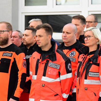 Nadanie sztandaru Wojewódzkiemu Pogotowiu Ratunkowemu w Katowicach. fot. Patryk Pyrlik / UMWS