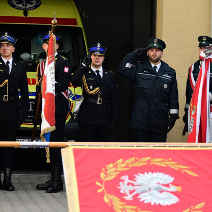 Nadanie sztandaru Wojewódzkiemu Pogotowiu Ratunkowemu w Katowicach. fot. Patryk Pyrlik / UMWS