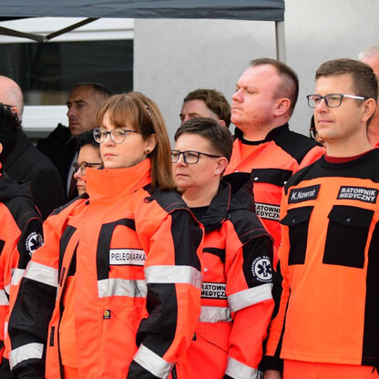 Nadanie sztandaru Wojewódzkiemu Pogotowiu Ratunkowemu w Katowicach. fot. Patryk Pyrlik / UMWS