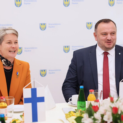 Ambasador Finlandii w Polsce Päivi Laine z wizytą w województwie śląskim. fot. Andrzej Grygiel / UMWS