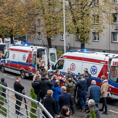 Śląski konwój z pomocą Ukrainie. fot. Tomasz Żak / UMWS