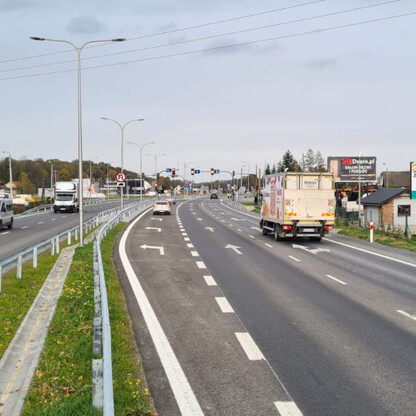 DW 941 w Ustroniu. fot. ZDW Katowice