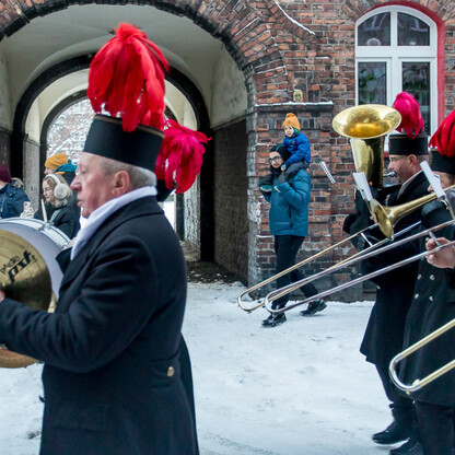 Górnicza orkiestra w katowickiej dzielnicy Nikiszowiec. fot. Tomasz Żak / UMWS