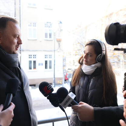 Uroczyste odsłonięcie Beboka Radia Katowice. fot. Andrzej Grygiel / UMWS