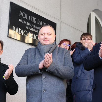 Uroczyste odsłonięcie Beboka Radia Katowice. fot. Andrzej Grygiel / UMWS