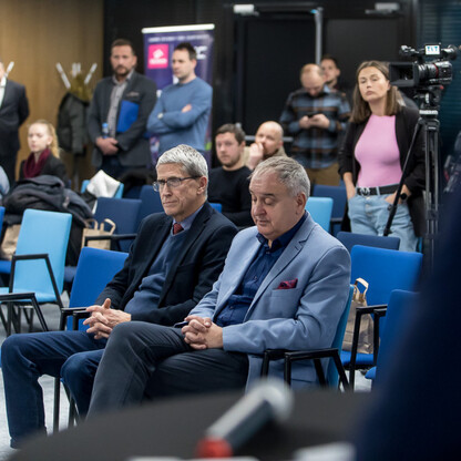Konferencja prasowa dotycząca przyszłorocznego wydarzenia żużlowego na Stadionie Śląskim. fot Tomasz Żak / UMWS