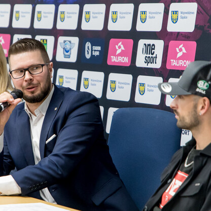 Konferencja prasowa dotycząca przyszłorocznego wydarzenia żużlowego na Stadionie Śląskim. fot Tomasz Żak / UMWS