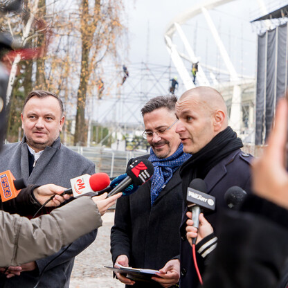 Konferencja prasowa dot. Sylwestra. fot. Tomasz Żak / UMWS