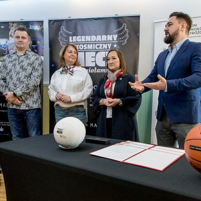 Legendarny Kosmiczny Mecz - konferencja prasowa. fot. Tomasz Żak / UMWS