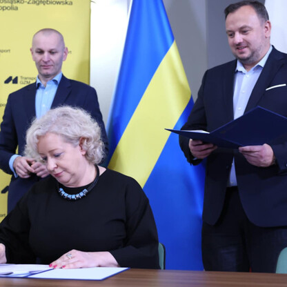 Podpisanie porozumienia w sprawie zintegrowanego systemu taryfowo-biletowego. fot. Andrzej Grygiel / UMWS