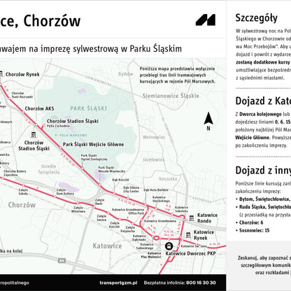 Sylwestrowa Moc Przebojów - komunikacja. graf. ZTM
