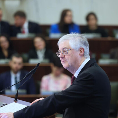 W Sali Sejmu Śląskiego podpisano Memorandum o współpracy między Województwem Śląskim a Rządem Walii. (wygenerowano przez AI)