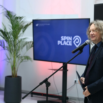 Grand opening of spinPLACE, a regional and inter-university center for creativity, coworking, prototyping, and project incubation, in Katowice, Poland. (wygenerowano przez AI)