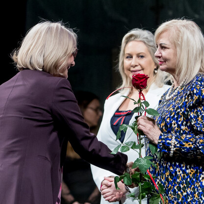 Podczas ceremonii wręczenia nagród 