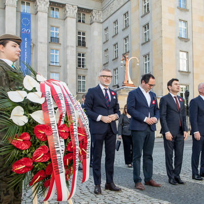 Obchody rocznicy uchwalenia Konstytucji 3 Maja oraz wybuchu III Powstania Śląskiego. fot. Tomasz Żak / UMWS